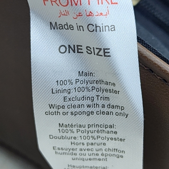 Pretty Little Thing Women's Chocolate PU Flap Over Baguette Shoulder Bag - OS - Picture 6 of 7